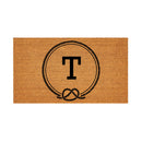 Coastal Coir Mat Nautical Monogram 28x16"