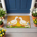 Hillside Pasture Goose Family Coir Mat