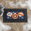 Houston Astros Holiday Flocked Coir Sassafras Switch Mat, 22"x10"