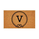 Coastal Coir Mat Nautical Monogram 28x16"