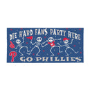 Philadelphia Phillies Flocked Coir Halloween Sassafras Switch Mat, 22"x10"