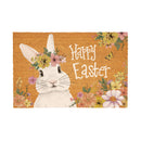Bunny Blooms Floral Bunny, Coir Mat 36"x24"