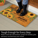 With God Anything Is Possible Coir Mat