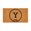 Coastal Coir Mat Nautical Monogram 28x16"