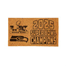 Seattle Seahawks, Super Bowl 60, Champions, Coir Mat, One Color, 28"x 16"