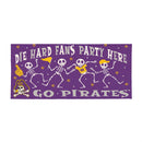 East Carolina University Flocked Coir Halloween Sassafras Switch Mat, 22"x10"