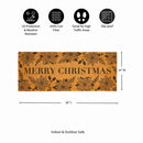 Holly Homestead Coir Mat, "Merry Christmas", 60"x24"