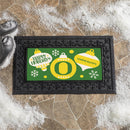 University of Oregon Holiday Flocked Coir Sassafras Switch Mat, 22"x10"