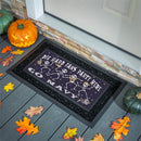 US Naval Academy Flocked Coir Halloween Sassafras Switch Mat, 22"x10"