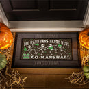 Marshall University Flocked Coir Halloween Sassafras Switch Mat, 22"x10"