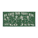 New York Jets Flocked Coir Halloween Sassafras Switch Mat, 22"x10"