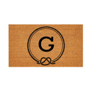 Coastal Coir Mat Nautical Monogram 28x16"