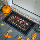 University of Nebraska Flocked Coir Halloween Sassafras Switch Mat, 22"x10"