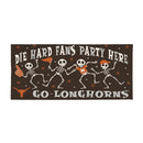 University of Texas Flocked Coir Halloween Sassafras Switch Mat, 22"x10"