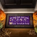 University of Washington Flocked Coir Halloween Sassafras Switch Mat, 22"x10"