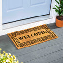 Southwest Pueblo Coir Mat, Aztec "Welcome", 28"x16"