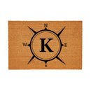 Coastal Coir Mat Compass Monogram 36x24"