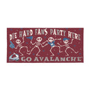 Colorado Avalanche Flocked Coir Halloween Sassafras Switch Mat, 22"x10"