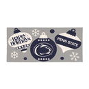 Penn State Holiday Flocked Coir Sassafras Switch Mat, 22"x10"