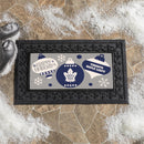 Toronto Maple Leafs Holiday Flocked Coir Sassafras Switch Mat, 22"x10"