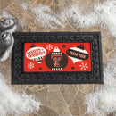 Texas Tech University Holiday Flocked Coir Sassafras Switch Mat, 22"x10"