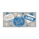 Detroit Lions Holiday Flocked Coir Sassafras Switch Mat, 22"x10"