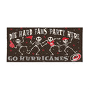 Carolina Hurricanes Flocked Coir Halloween Sassafras Switch Mat, 22"x10"