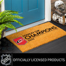 Carolina Hurricanes 2026 Stanley Cup Champions 36"x24" Full Color Coir Doormat