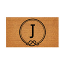 Coastal Coir Mat Nautical Monogram 28x16"
