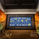 Los Angeles Rams Flocked Coir Halloween Sassafras Switch Mat, 22"x10"