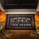 Chicago Bears Flocked Coir Halloween Sassafras Switch Mat, 22"x10"