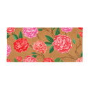 Peony Toile Flocked Coir Sassafras Switch Mat, 22"x10"
