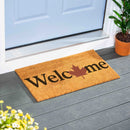 Canada Strong Maple Leaf Coir Mat, "Welcome", 28"x16"