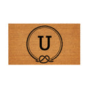 Coastal Coir Mat Nautical Monogram 28x16"