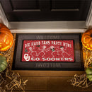 University of Oklahoma Flocked Coir Halloween Sassafras Switch Mat, 22"x10"