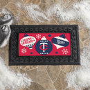 Minnesota Twins Holiday Flocked Coir Sassafras Switch Mat, 22"x10"