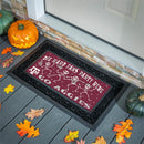 Texas A&M Flocked Coir Halloween Sassafras Switch Mat, 22"x10"