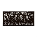 Las Vegas Raiders Flocked Coir Halloween Sassafras Switch Mat, 22"x10"