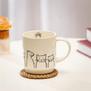 Pet Central Cat Coffee Cup Ceramic Artisanal, 14oz, Gift Box