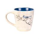 Snowbird Coffee Cup Ceramic Artisanal, 4x Asst Designs, 11oz, Gift Box