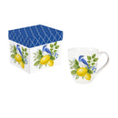 Seaside Retreat Songbird Citrus Ceramic Cup O' Java, 17oz, Gift Box
