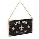 New Orleans Saints Wood Wall Sign, 6x11