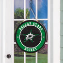 Dallas Stars Round Door Décor with Hanging Rope, 18x18