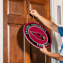 Arizona Cardinals Round Door Décor with Hanging Rope, 18x18