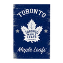 Toronto Maple Leafs Wood Wall Sign, 16x24
