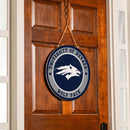 University of Nevada Round Door Decor with Hanging Rope, 18x18