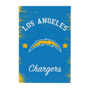 Los Angeles Chargers Wood Wall Sign, 16x24