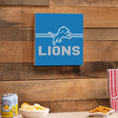 Detroit Lions Wood Wall Sign, 12x12
