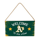 Athletics Wood Wall Sign, 6x11