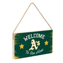 Athletics Wood Wall Sign, 6x11